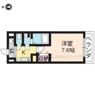 アルティスタ蛸薬師【202号室】の間取り