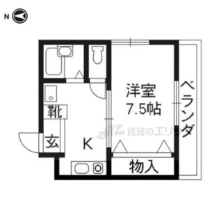 イレート壱番館【102号室】の間取り
