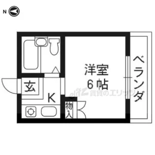 ハイツ阪本【305号室】の間取り