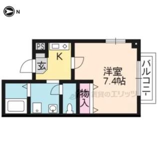 メゾンマカリス【201号室】の間取り