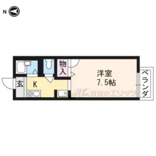 プティ・ベルク室町【1階】の間取り