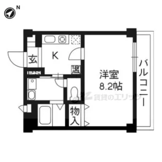 アンプルールフェール椋【213号室】の間取り
