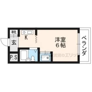 ドミトリーインテリジェンス【3階】の間取り