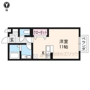 エスポワールA棟【103号室】の間取り