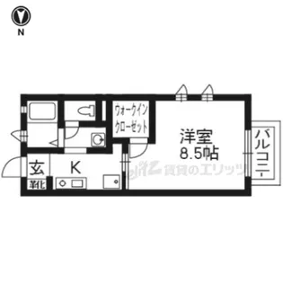 プロミネンス藤森【105号室】の間取り