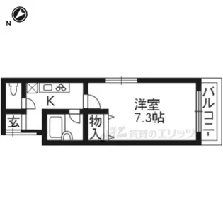 ノーザンシティー【203号室】の間取り