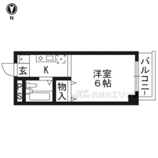 メゾンユニソール【203号室】の間取り