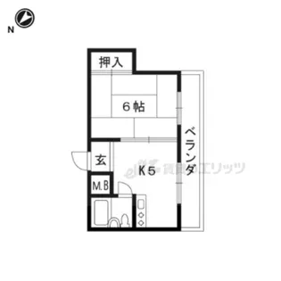 オクダビル【301号室】の間取り