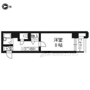 セレッソコート京都御所西【403号室】の間取り