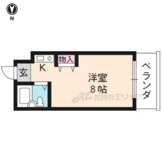 森田マンション西棟【702号室】の間取り