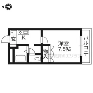 ベル グラース【102号室】の間取り