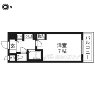 サムティ京都祇園【705号室】の間取り