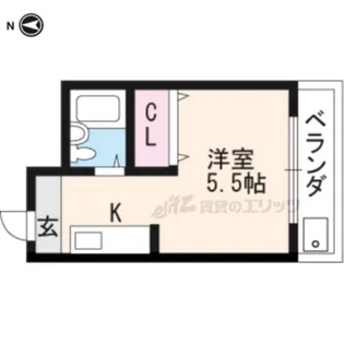 ハイツ協栄【4階】の間取り