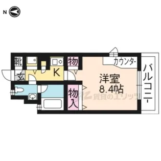 Wing Five K【202号室】の間取り