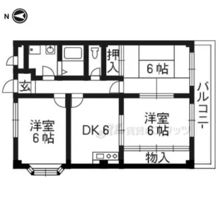 パレアンソレイエ【2階】の間取り