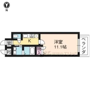 ル・サフィール西大路?【9階】の間取り