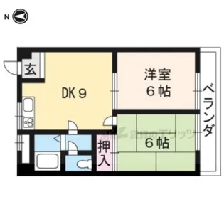 ピエススイス【2階】の間取り