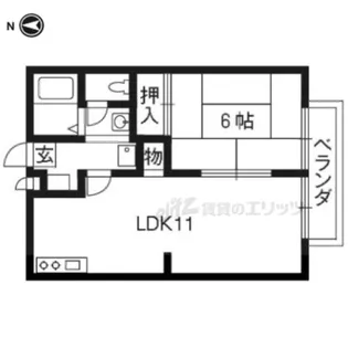メゾンパレビラージュ【203号室】の間取り