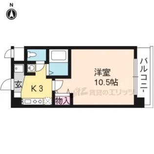 ネヴェルプレヌーヴ【207号室】の間取り