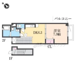 エヌキュート今堅田Ⅰ【2階】の間取り