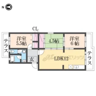 メゾン西国分【110号室】の間取り