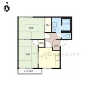 メゾンなかむら【202号室】の間取り