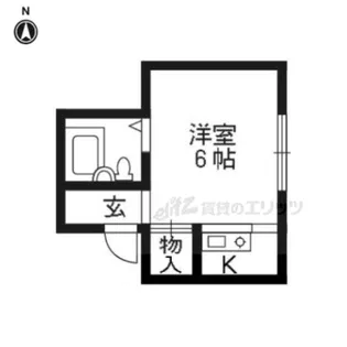 リバーサイド伏見【201号室】の間取り