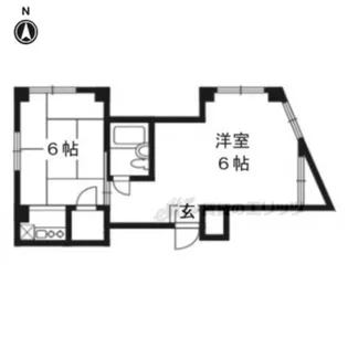リバーサイド伏見【402号室】の間取り