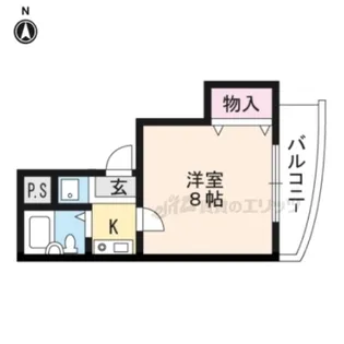 ラフォーレ円町【303号室】の間取り