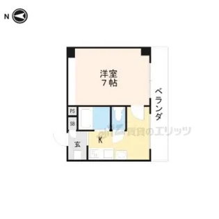 プレイル北大路ビル【304号室】の間取り