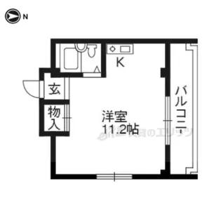 高雄ビル【401号室】の間取り