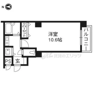 サムティ京都祇園【104号室】の間取り