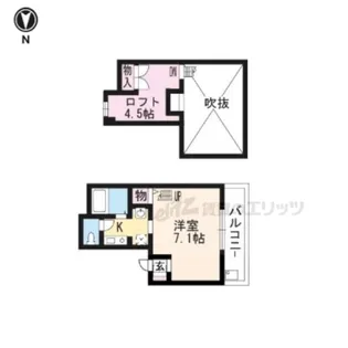 カレラ・デ・エステ【908号室】の間取り