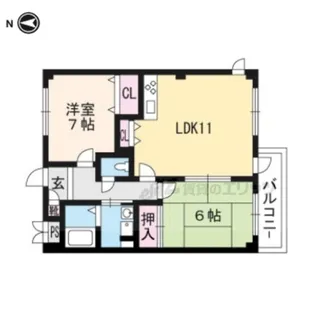 ブエナビスタ【202号室】の間取り