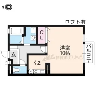 D-ROOM石山AWAZU【B202号室】の間取り