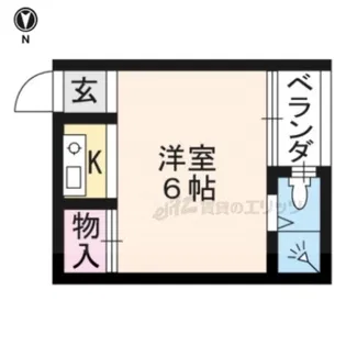 ハイツ松ヶ崎【3-B号室】の間取り