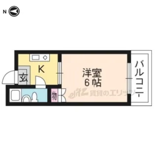 サイプレス宇治【202号室】の間取り