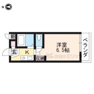 グランツ冷泉【306号室】の間取り