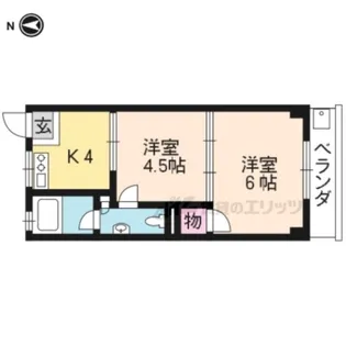 メゾン竹田【302号室】の間取り