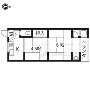 2Kの間取り画像