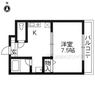レジデンス西村【302号室】の間取り