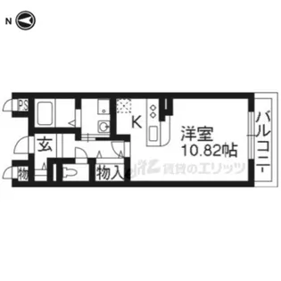 ル・ソレイユ桂川【104号室】の間取り