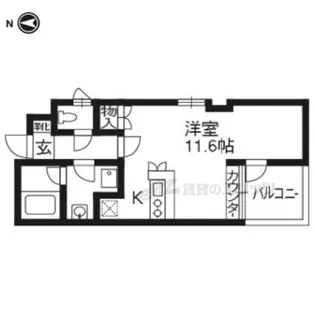 アーバネックス北大路【504号室】の間取り