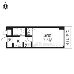 レジデンスオークラ【2階】の間取り