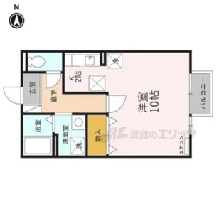 グリーンハイツ【201号室】の間取り