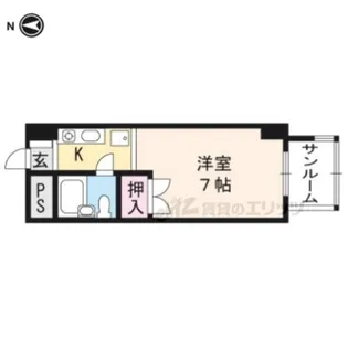 KITANOクレセント【4階】の間取り