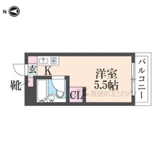 コーポJUN【302号室】の間取り