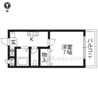 ハウスリーク381【307号室】の間取り