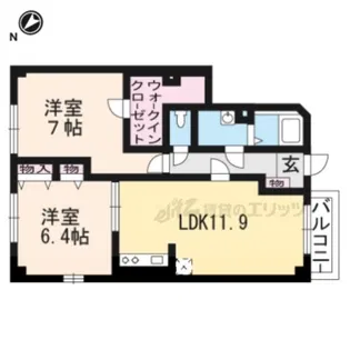 ラディエ?【1階】の間取り