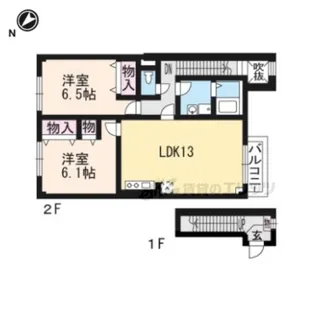 エクレール久徳【2階】の間取り